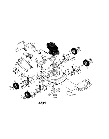 Rotary lawn mower