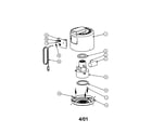 Eureka CV1601G hood diagram