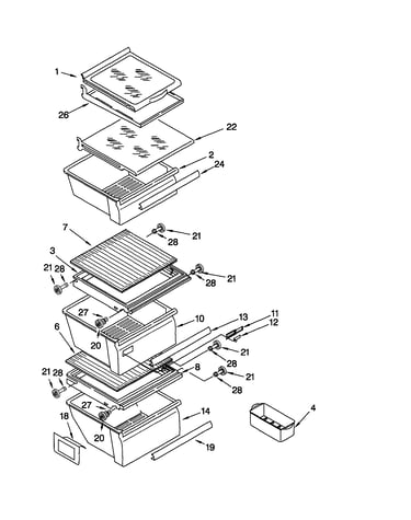 Refrigerator shelf