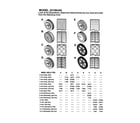Murray 22106X9A wheels size and type diagram