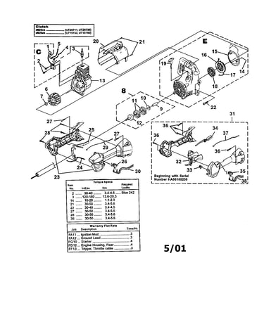 Ignition/rotor/starter/clutch