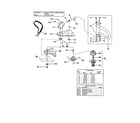 Homelite UT15154 shaft/spool and string/blade diagram