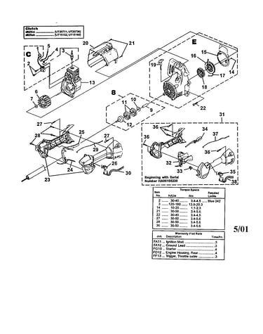 Ignition/rotor/starter/clutch