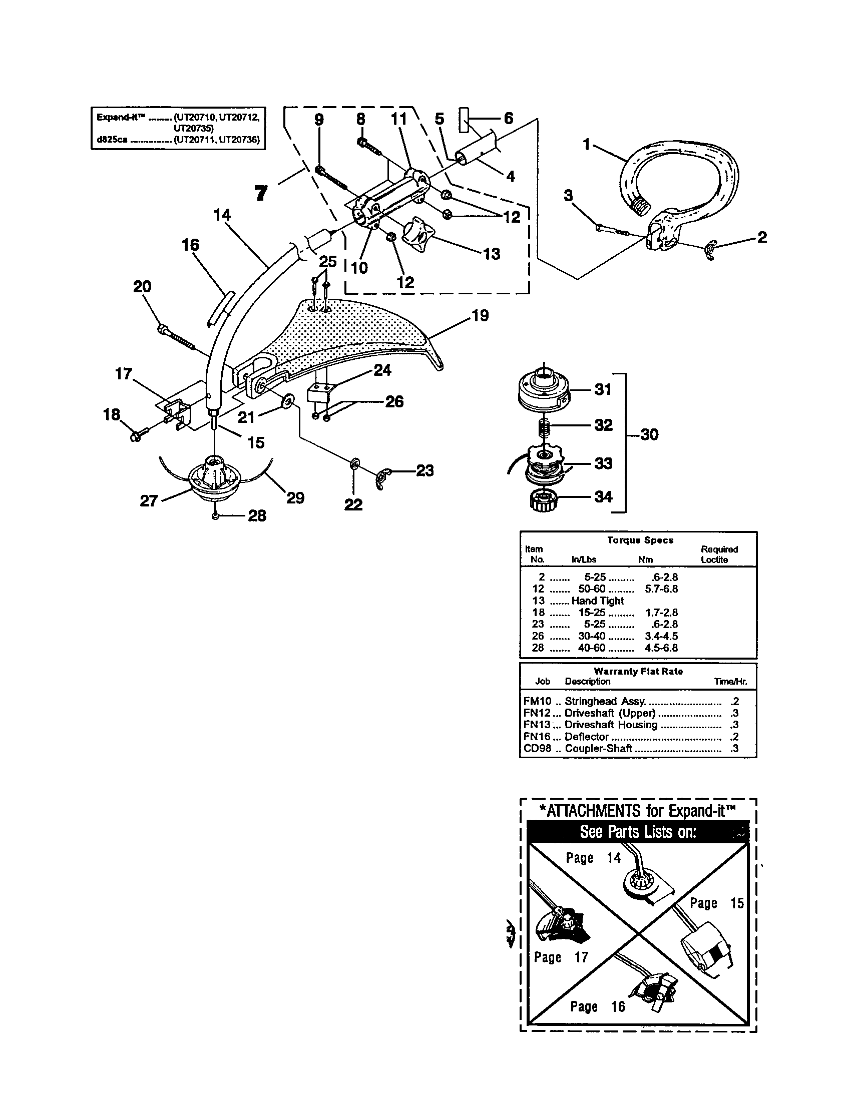 Shaft/spool and string/deflector