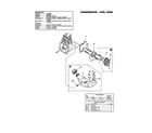 Homelite UT20709 carburetor and fuel tank diagram
