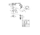 Homelite UT20729 shaft/spool and string/deflector diagram