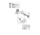 Homelite UT20693 carburetor and fuel tank diagram