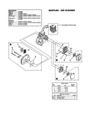 Muffler and air cleaner