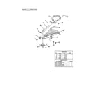Homelite UT20693 shaft/spool and string/deflector diagram