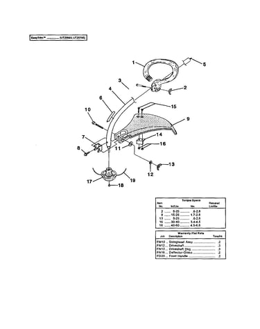 Shaft/spool and string/deflector