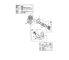 Homelite UT20695 carburetor and fuel tank diagram