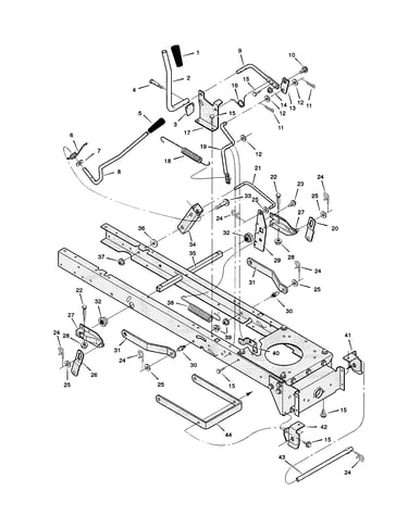 Mower housing suspension
