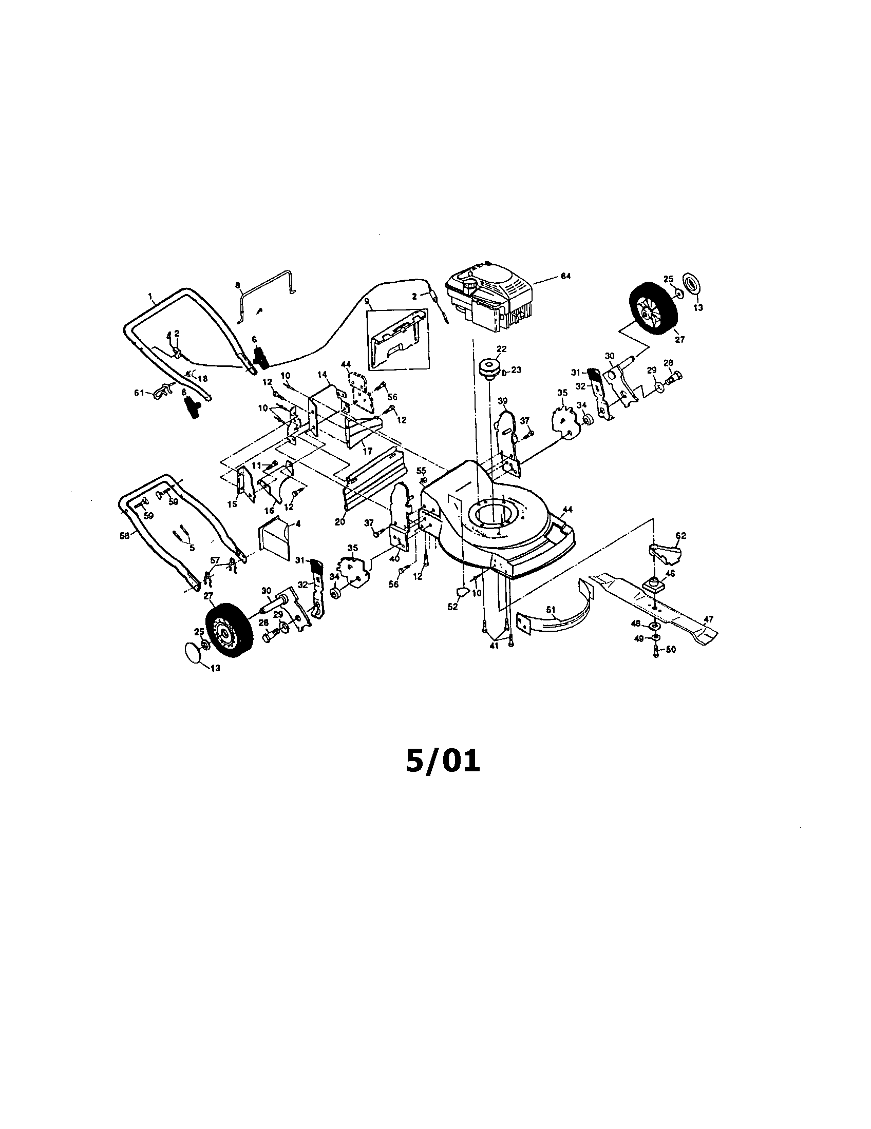 Rotary lawn mower