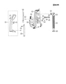 Handle and rear dust compartment