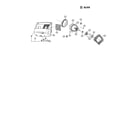 Panasonic MC-V7365 motor case and motor diagram