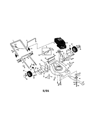 Rotary lawn mower