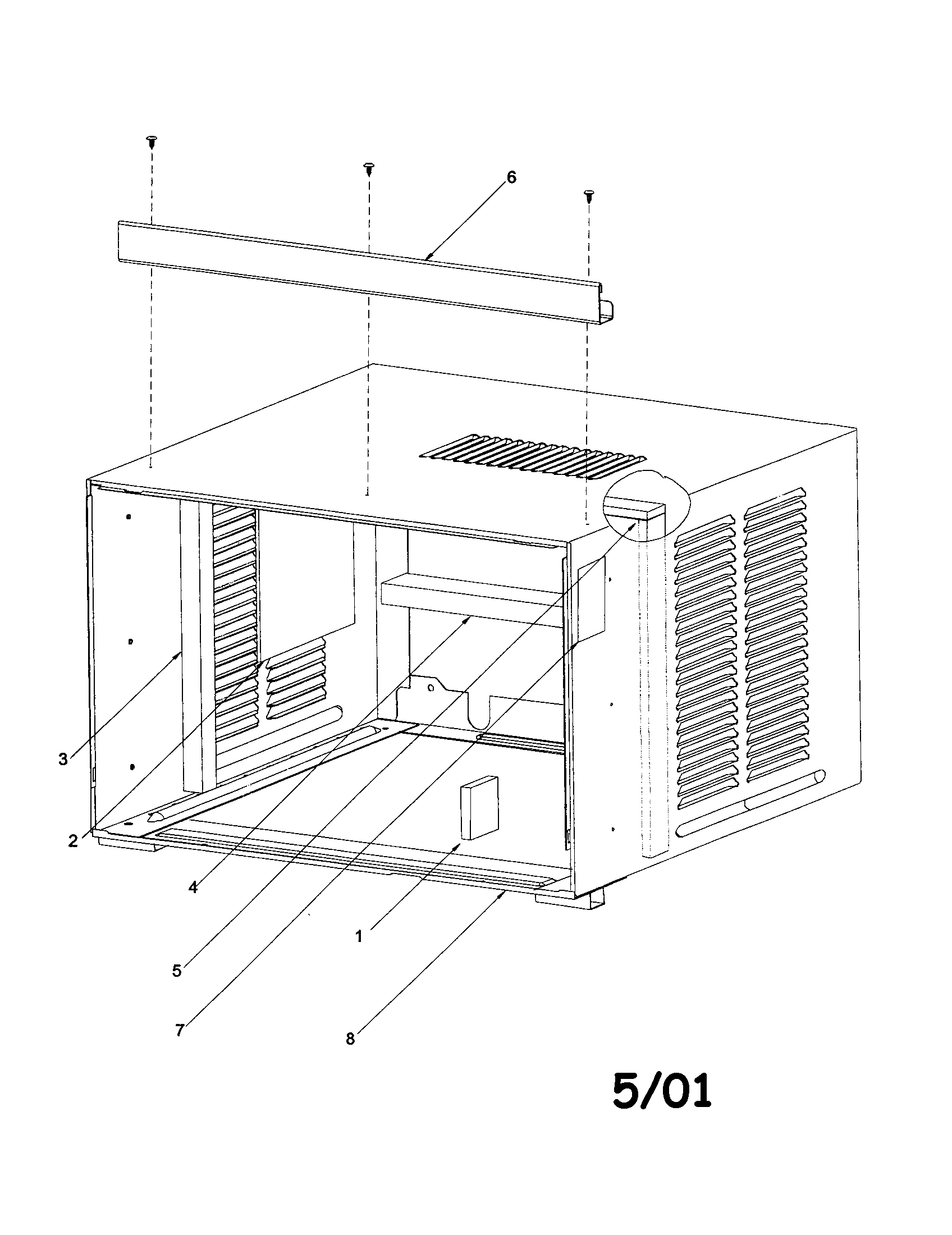Outer case assembly