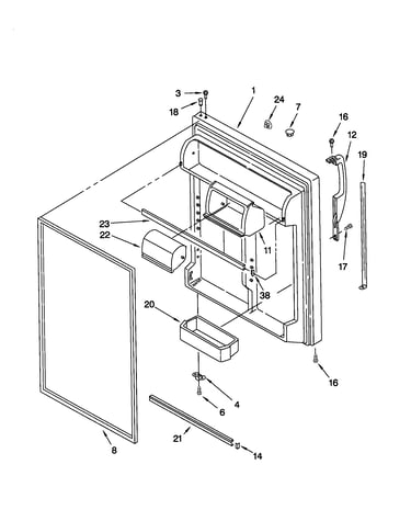 Refrigerator door