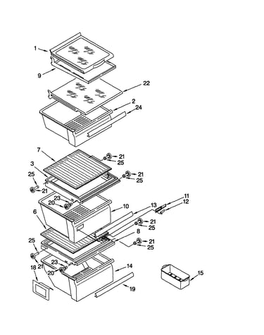 Refrigerator shelf