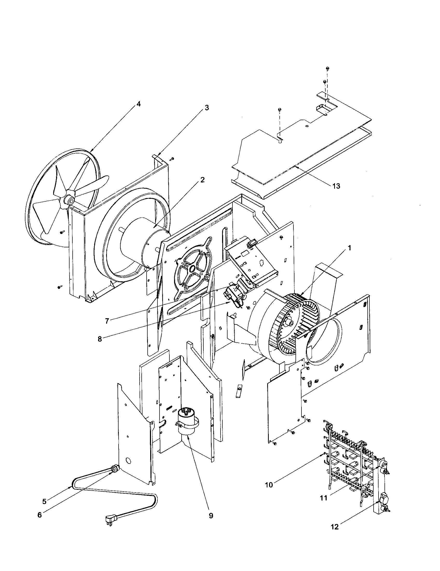 Center partition assembly