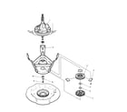 Amana DLW330RA-PDLW330RA bearings/brake/transmission diagram