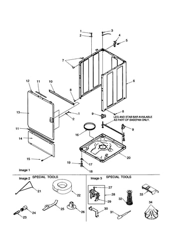 Base/cabinet/front/special tools