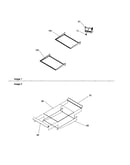 Refrig. feature/shelf assembly