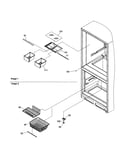 Crisper and freezer feature