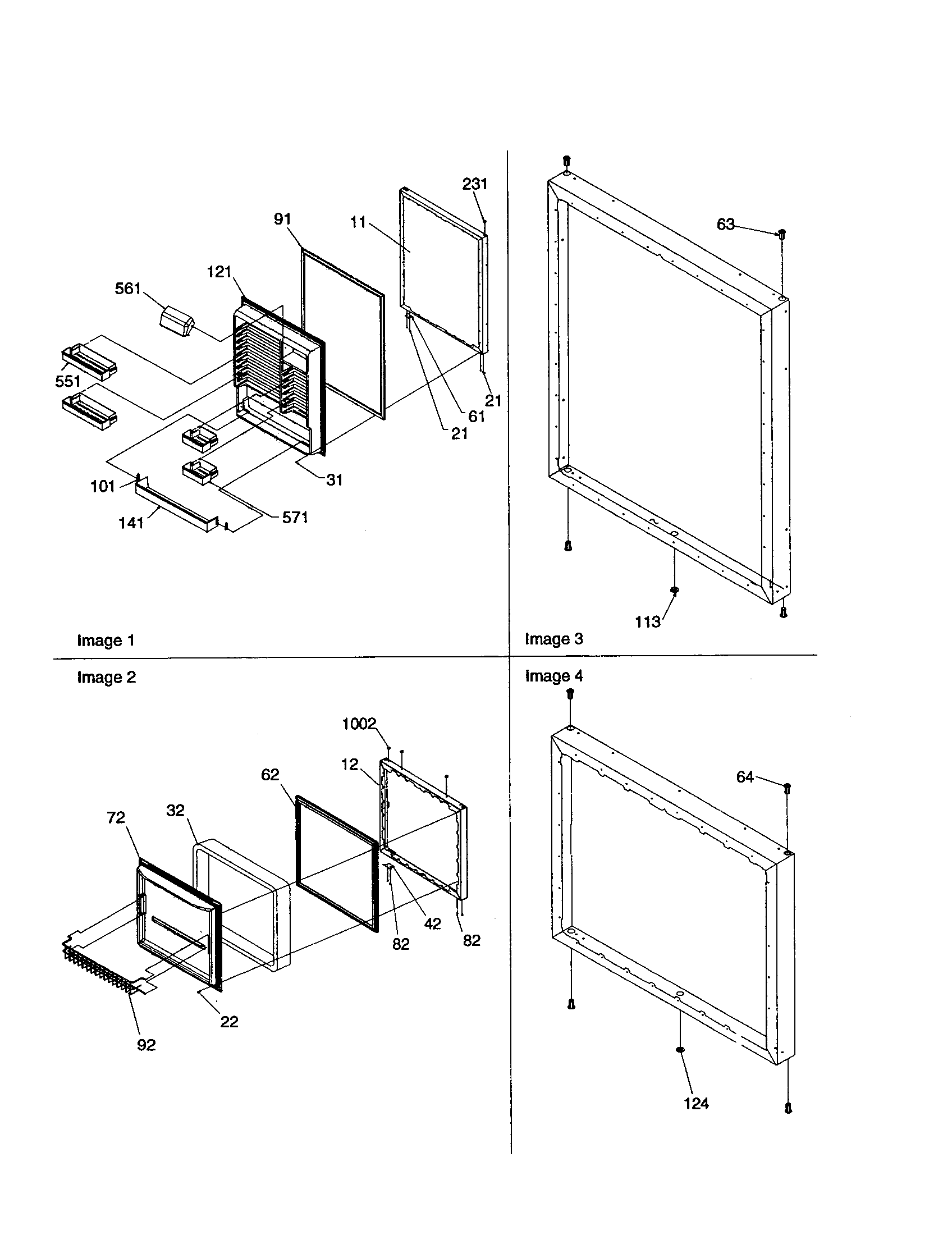 Door assemblies
