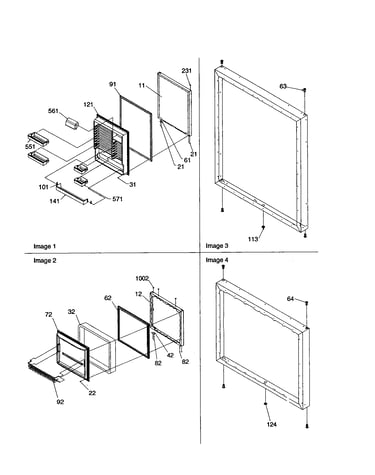 Door assemblies