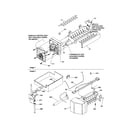 Amana DRB1801AW-PDRB1801AW1 icemaker assembly diagram
