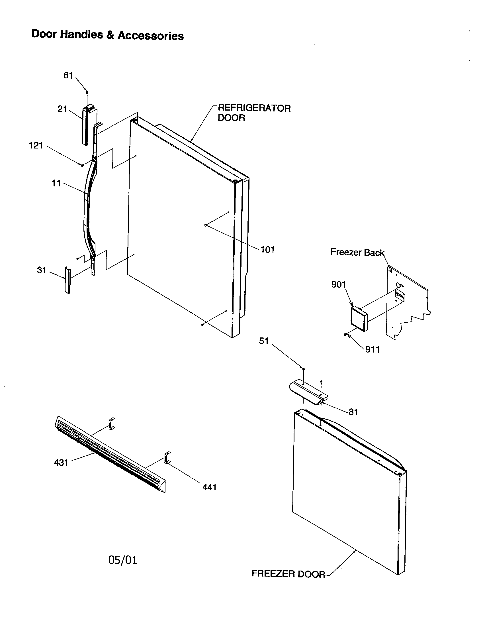 Door handles and accessories