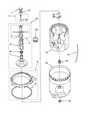 Agitator, basket and tube