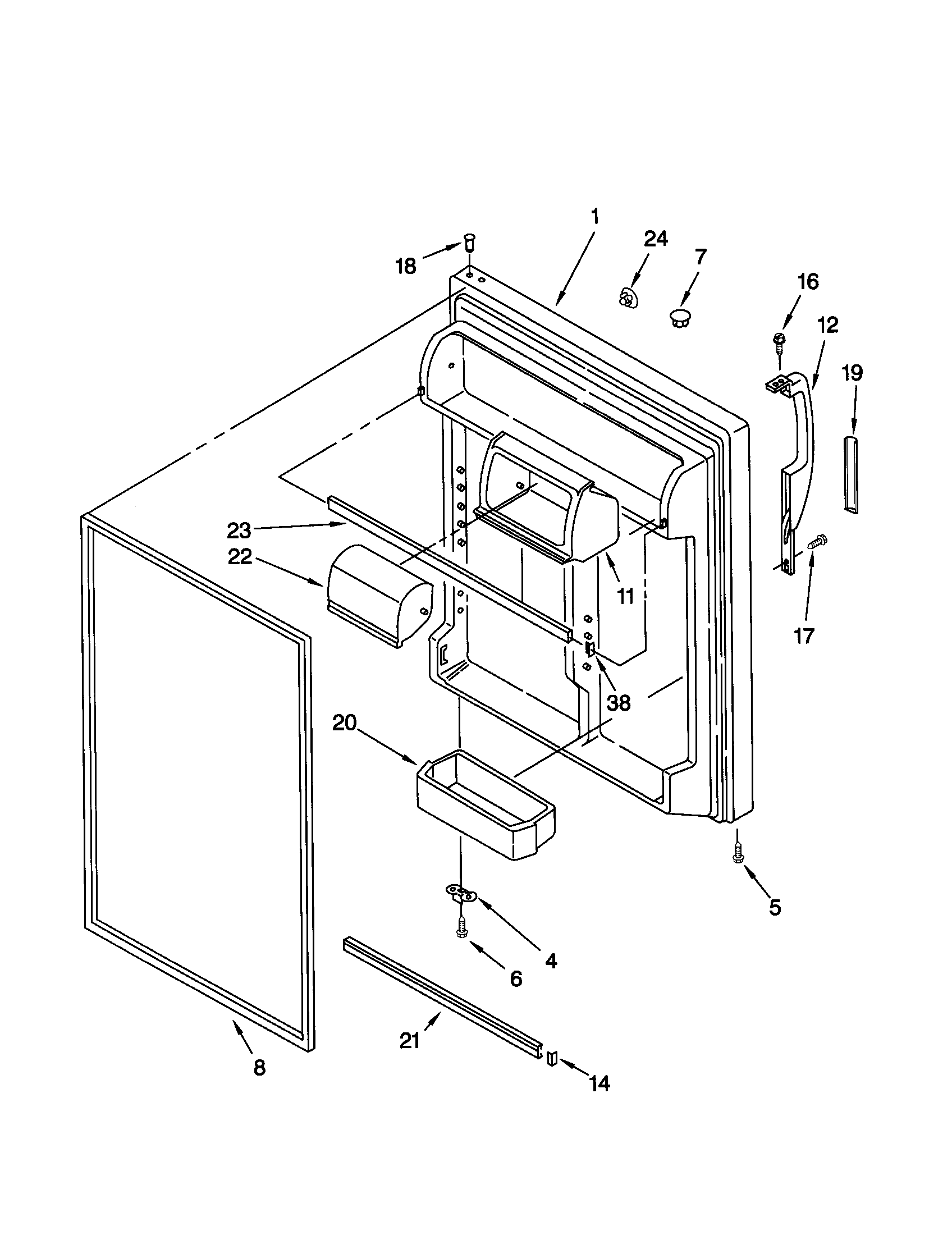 REFRIGERATOR DOOR