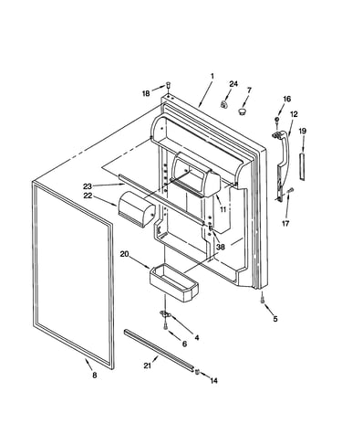 Refrigerator door