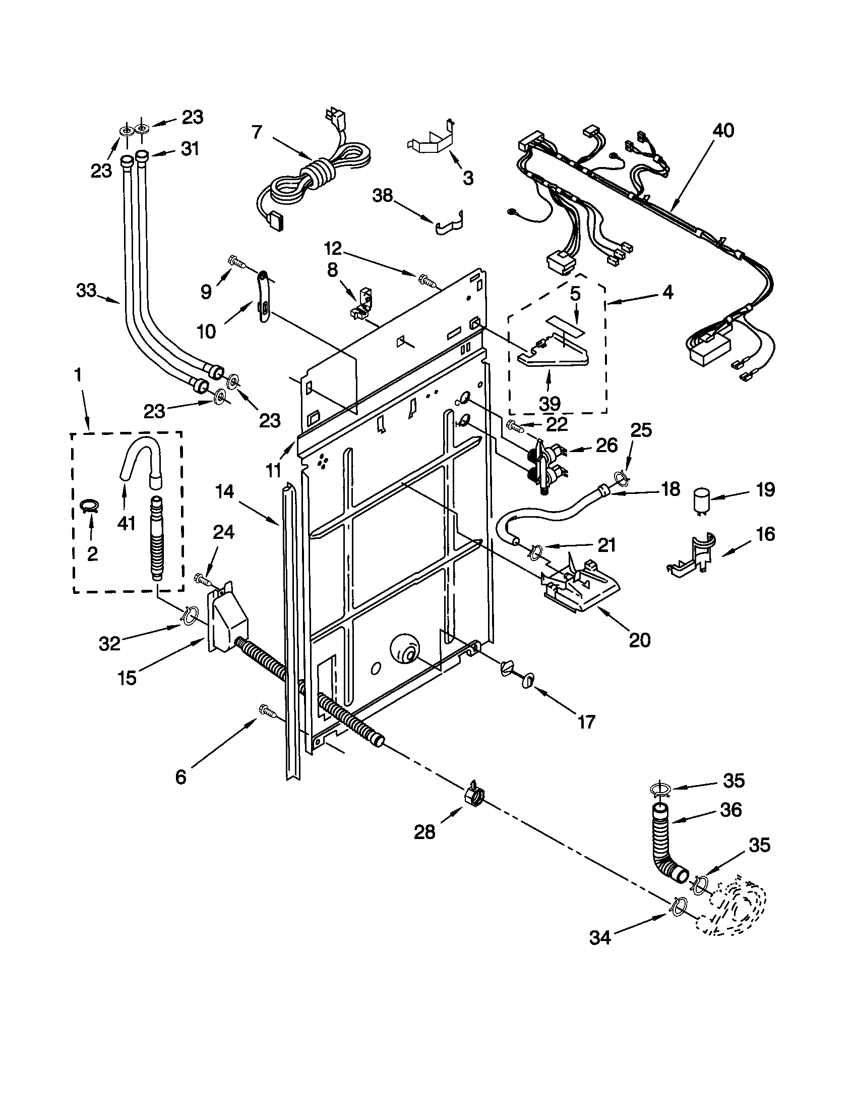 Rear panel
