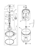 Agitator, basket and tub