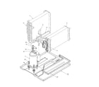 Amana PBE081A15A-P1224909R compressor assembly diagram