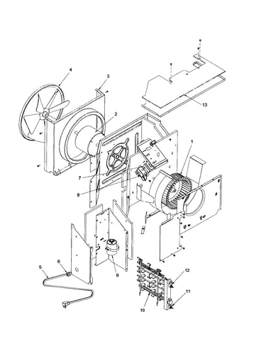 Fan and control assembly