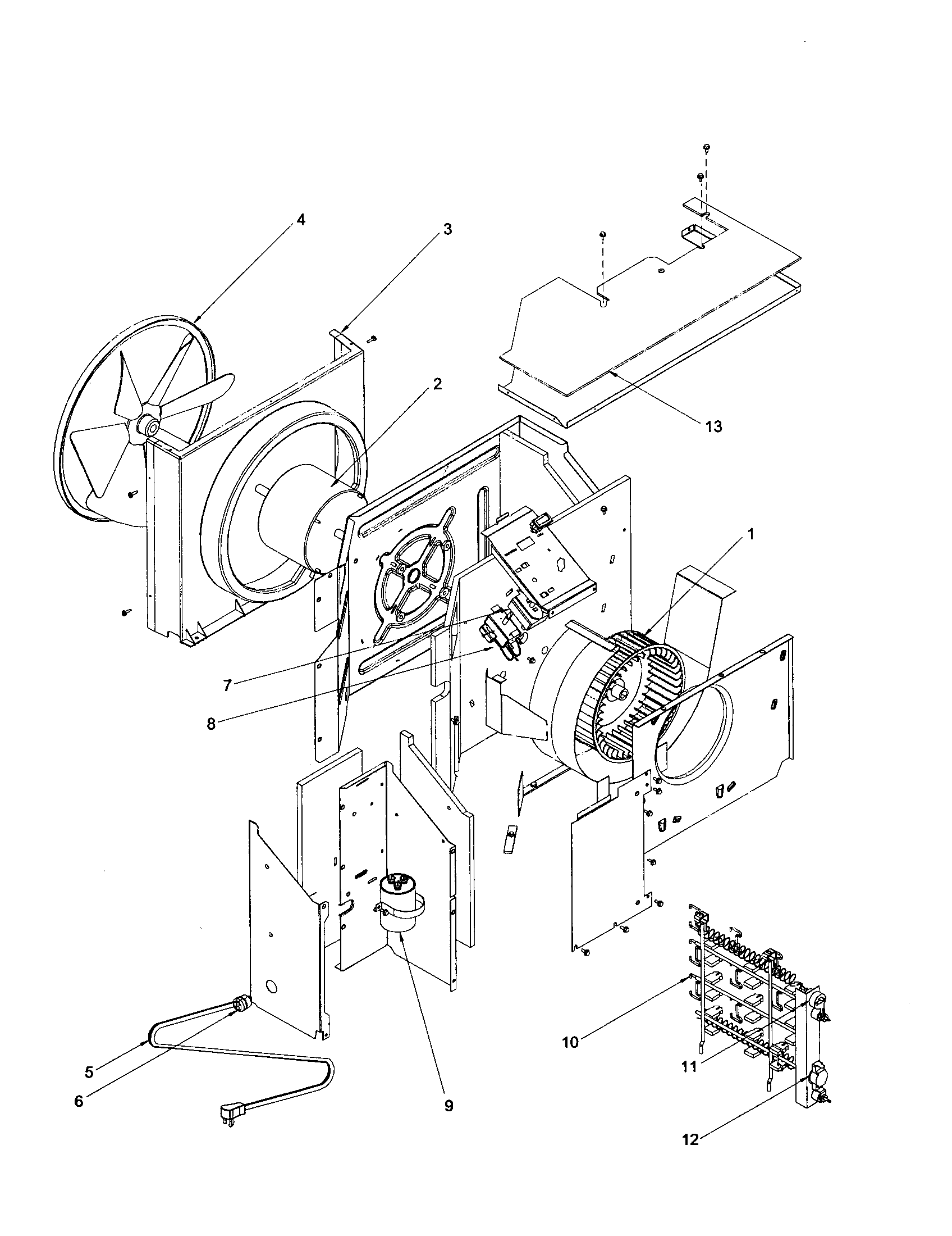 Center partition assembly