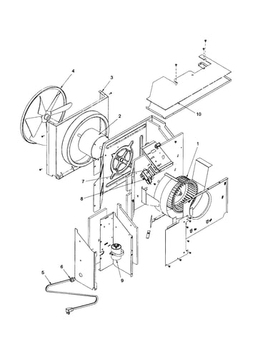 Fan and control assembly
