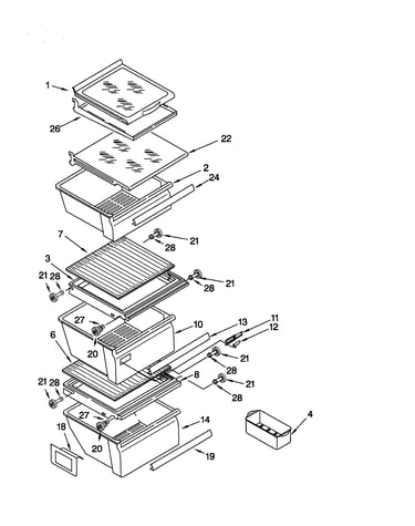 Refrigerator shelf