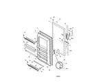 Kenmore Elite 25321082100 door diagram