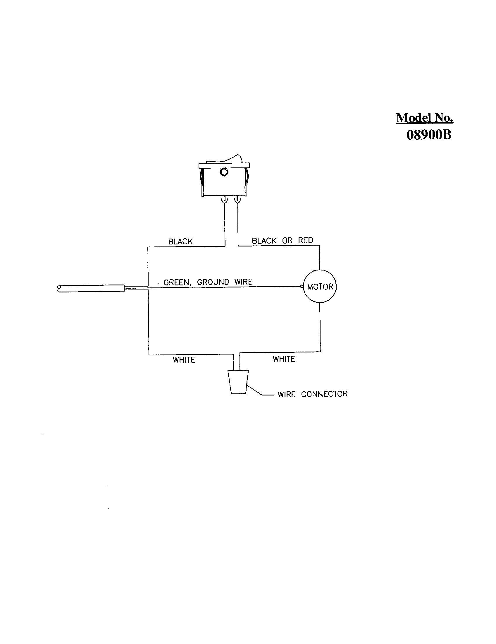 SCHEMATIC, WIRING - 08900B