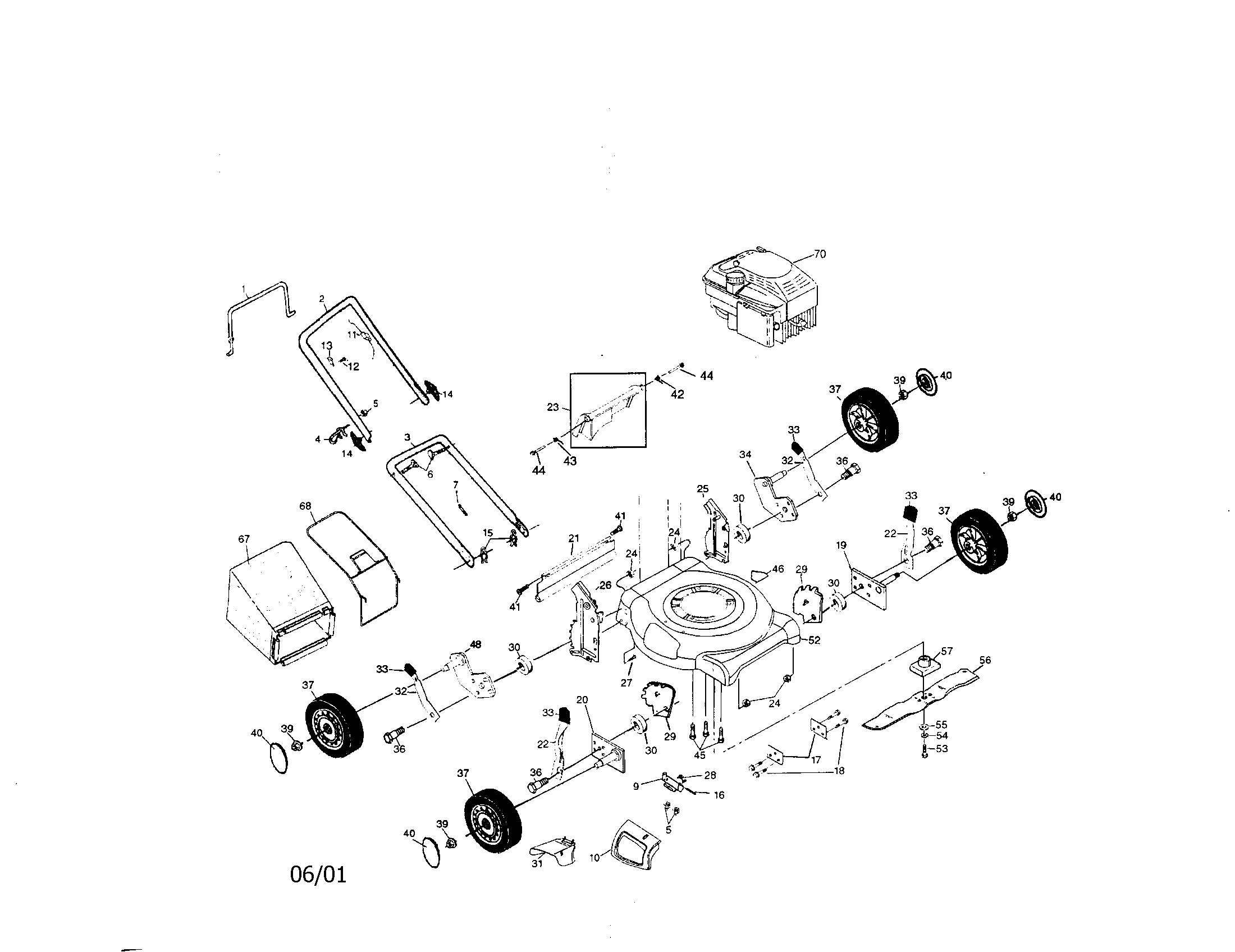Rotary lawn mower