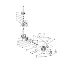 Kenmore 11028934791 brake/clutch/gearcase/motor/pump diagram