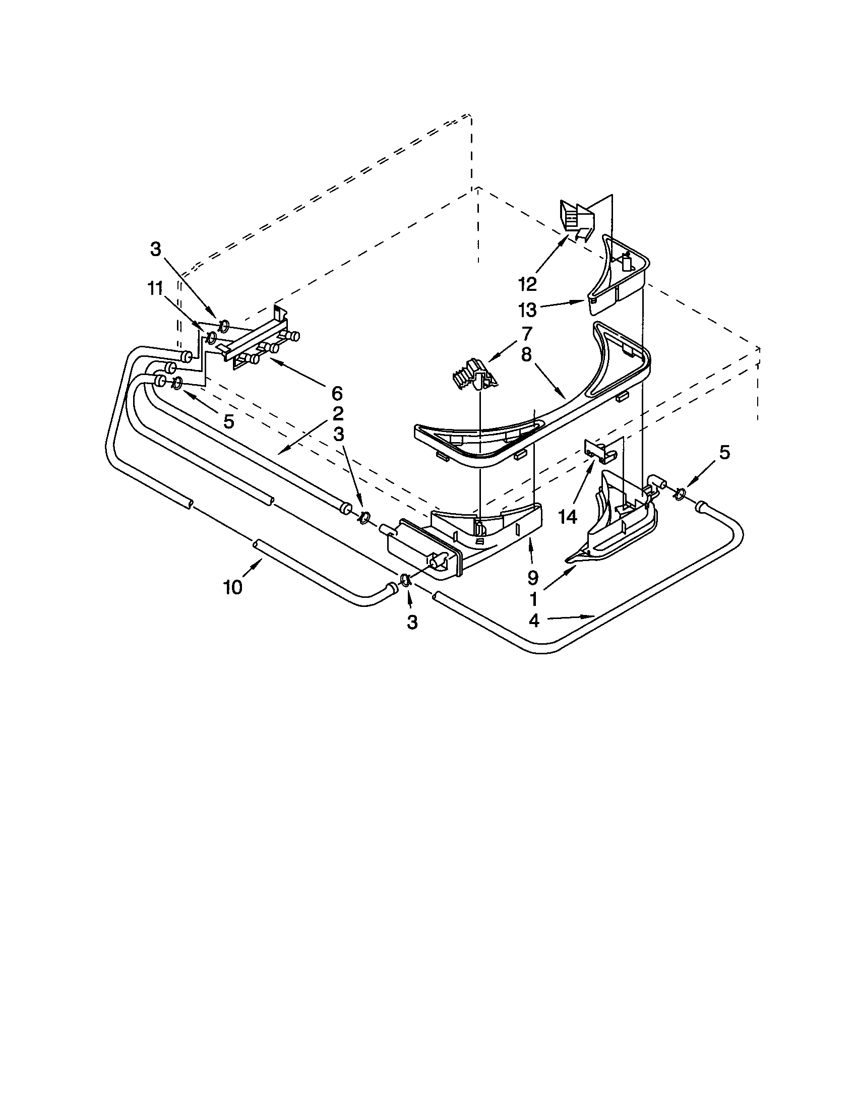 Bleach, detergent/rinse dispenser