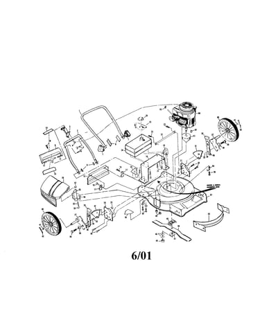 22" rotary lawn mower