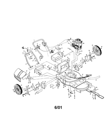 22" rotary lawn mower