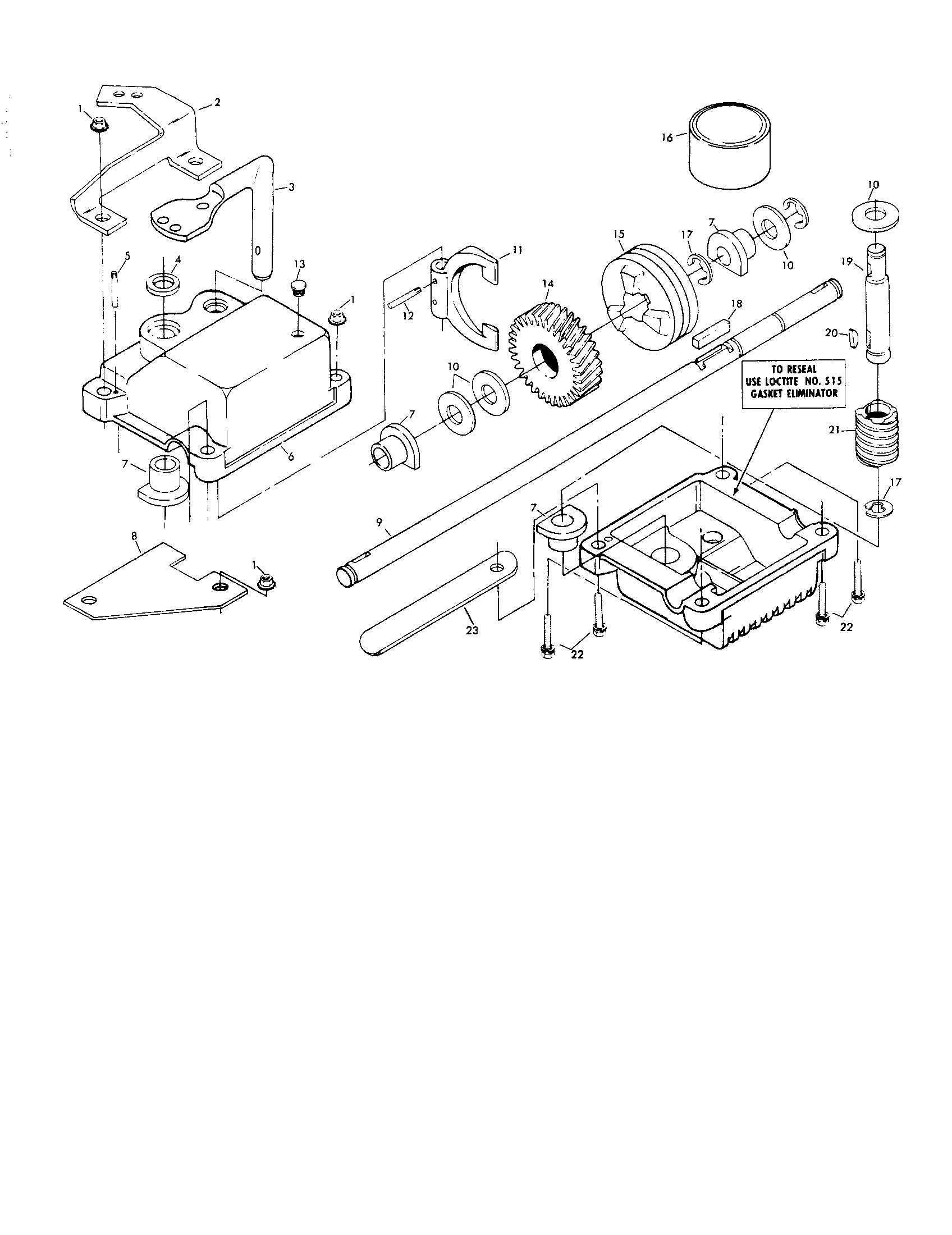 Gear case assembly - 88387